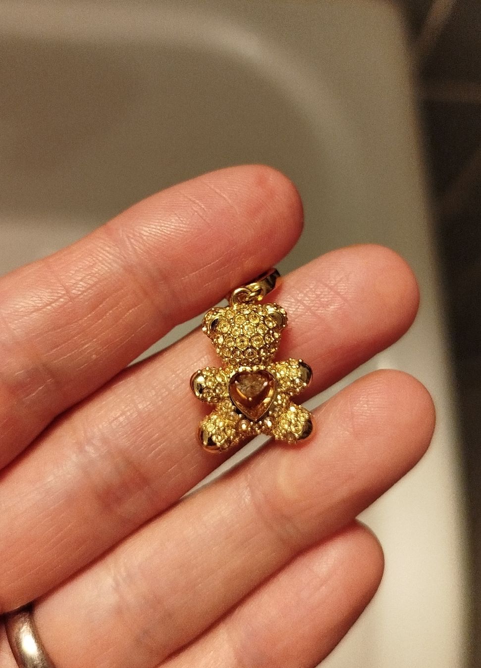 Swarovski Ciondoli: teddy Swarovski ourson – Usato da Les Diablerets venduto da ninix01