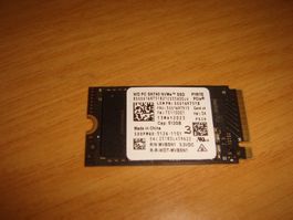 1 stück 512gb 2242 m.2 nvme ssd. gen4x4. WD. siehe details