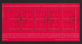 2003: div.CH des aveugles feuillet de 10 timbres no 1080 ET