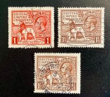 Grossbritanien (1924/25), Empire-Ausstellung, 3 Werte (#)