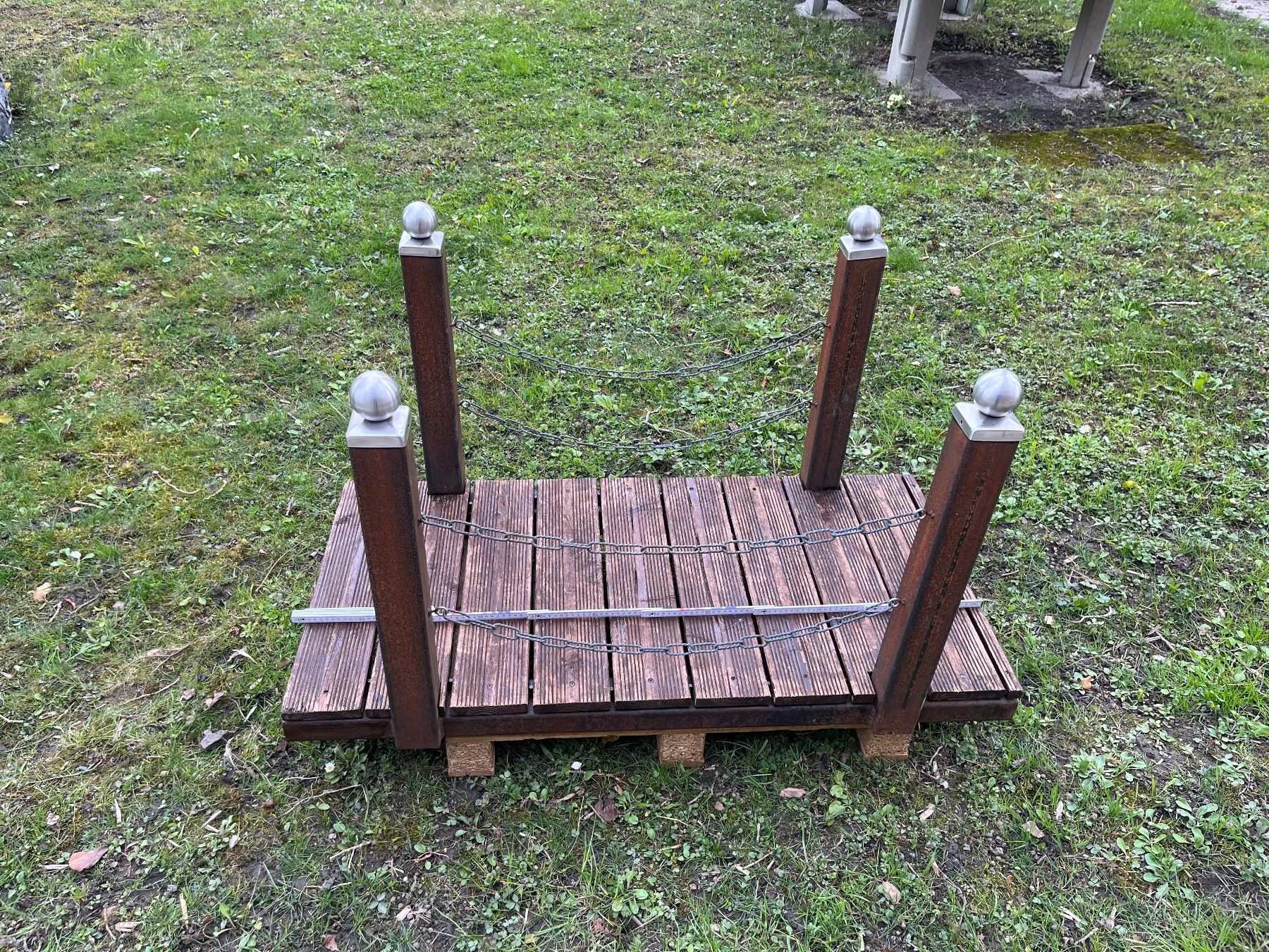 Cartoline postali: Eisenbrücke mit Holzsteg – Usato da Eichberg venduto da Elmar2014