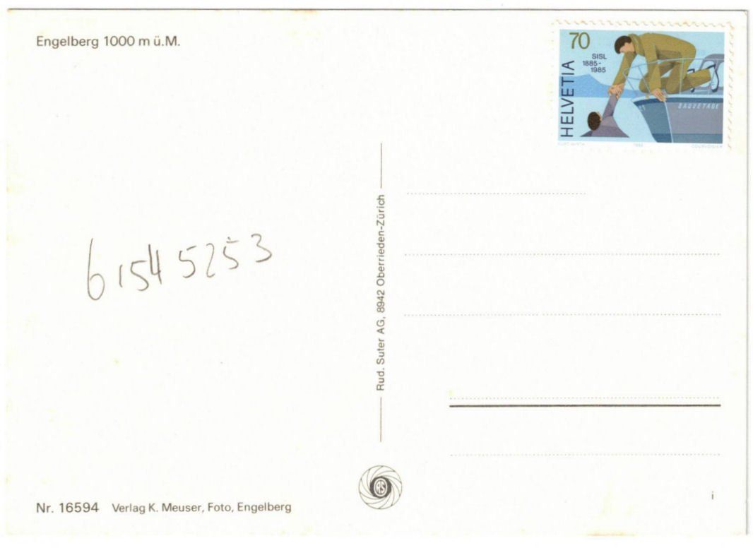 Cartoline postali: Engelberg - 4 Bild AK – Usato da Binningen venduto da Mountainrider 1