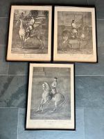 Lithographien Johann Elias Ridinger gerahmt 3 Stück
