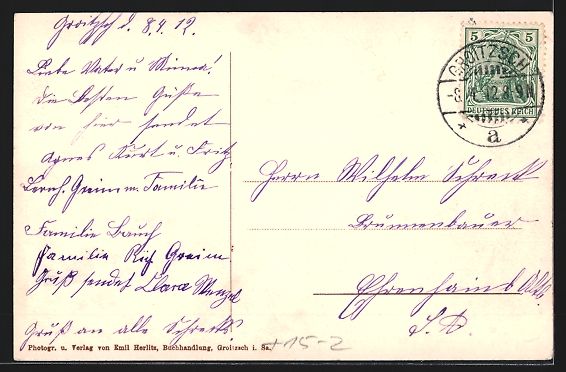 Foto & Poster: Groitzsch / Sa., Luftschiff Zeppelin II. – Usato da Berlin venduto da bartko-reher 1
