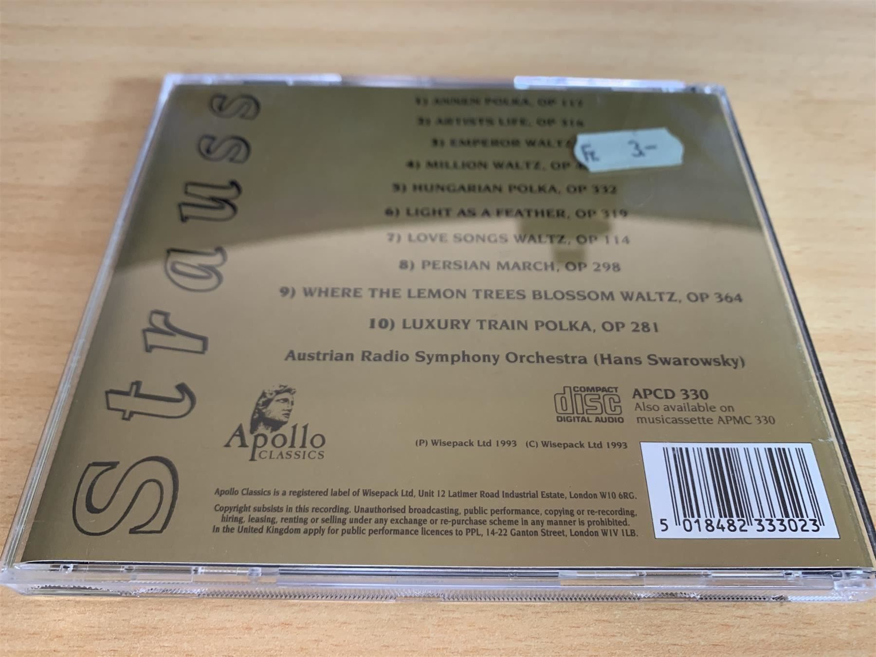 CD: Strauss – Strauss – Usato da Rikon im Tösstal venduto da Alpenmutz 1