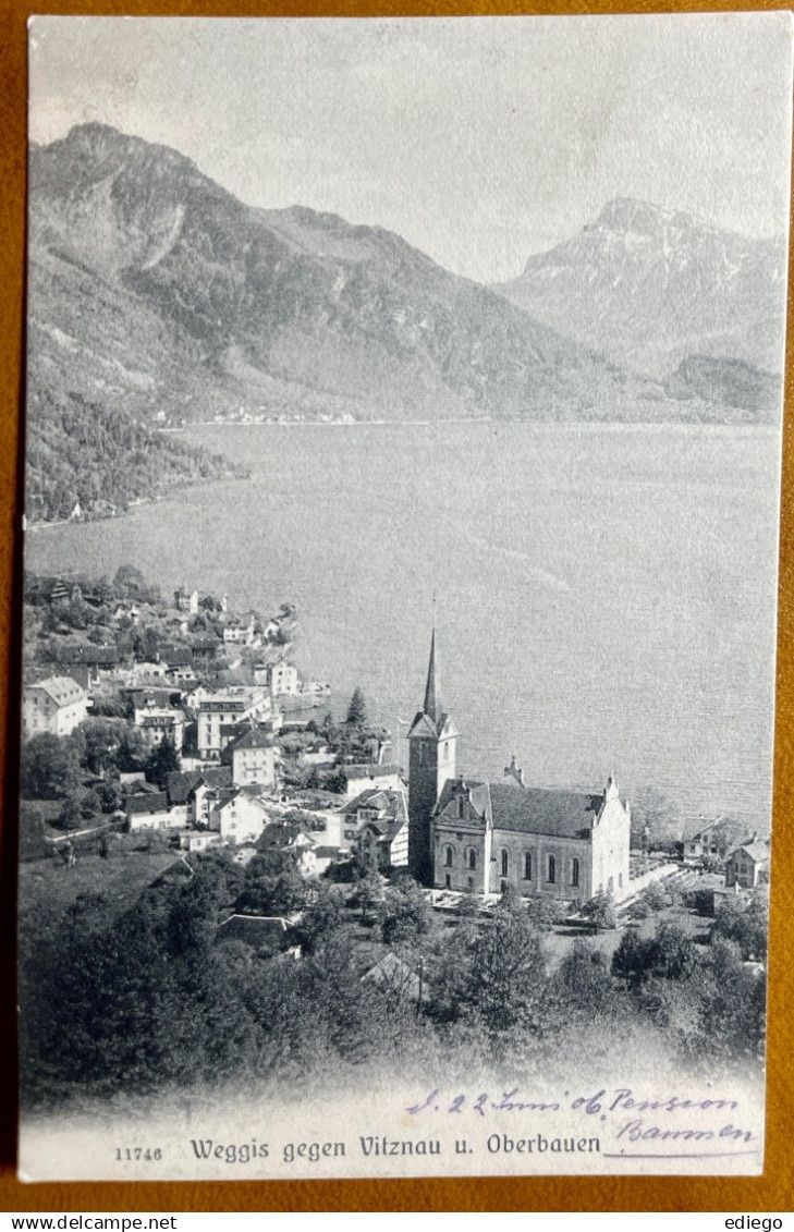 Cartoline postali: WEGGIS 1906 – Usato da Lutry venduto da Ediego