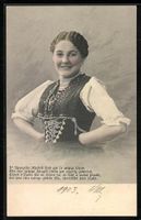 Schönes Appenzeller Maiteli in Landestr