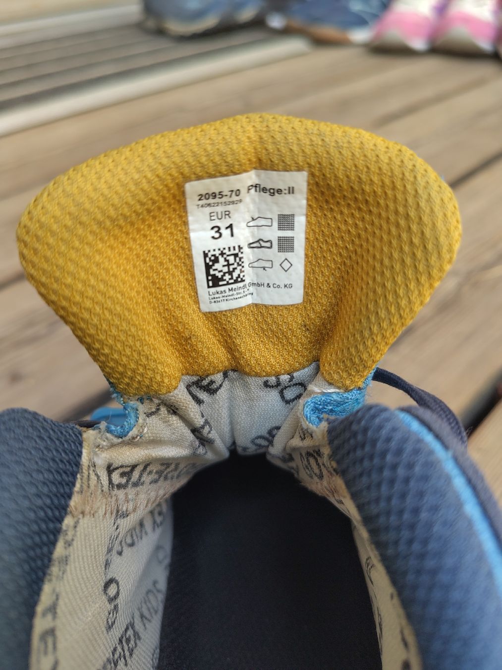 Meindl Scarpe per ragazzi: Meindl Kinder Wanderschuhe Gore-Tex Gr 31 gebraucht – Usato da Wabern venduto da c.trachsel 4