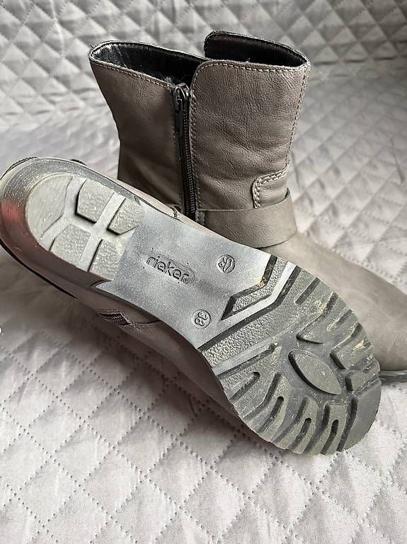 Scarpe da donna: Robuste Stiefelette grau, Rieker Gr. 38 – Usato da Jonen venduto da Luzella 2