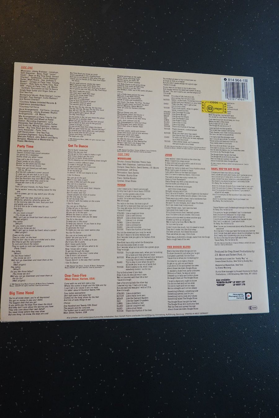 Dischi in vinile: Schallplatte von Kurtis Blow The best Rapper - Vinyl – Usato da Jona venduto da JOberg_25 1