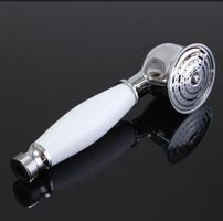 Duschbrause verchromt-weiss Design 1/2 / NEU / RETRO STYLE