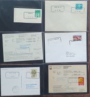 Album mit 38 Briefe Aushilfsstempel