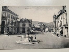 Carte postale Delémont Jura - militaire Bat. 75
