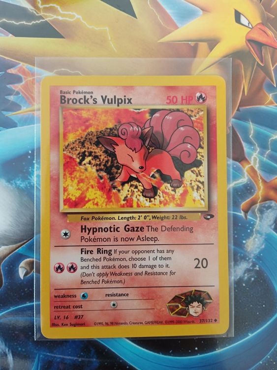 Brock's Vulpix - Vintage Pokémon TCG Karte | Kaufen auf Ricardo