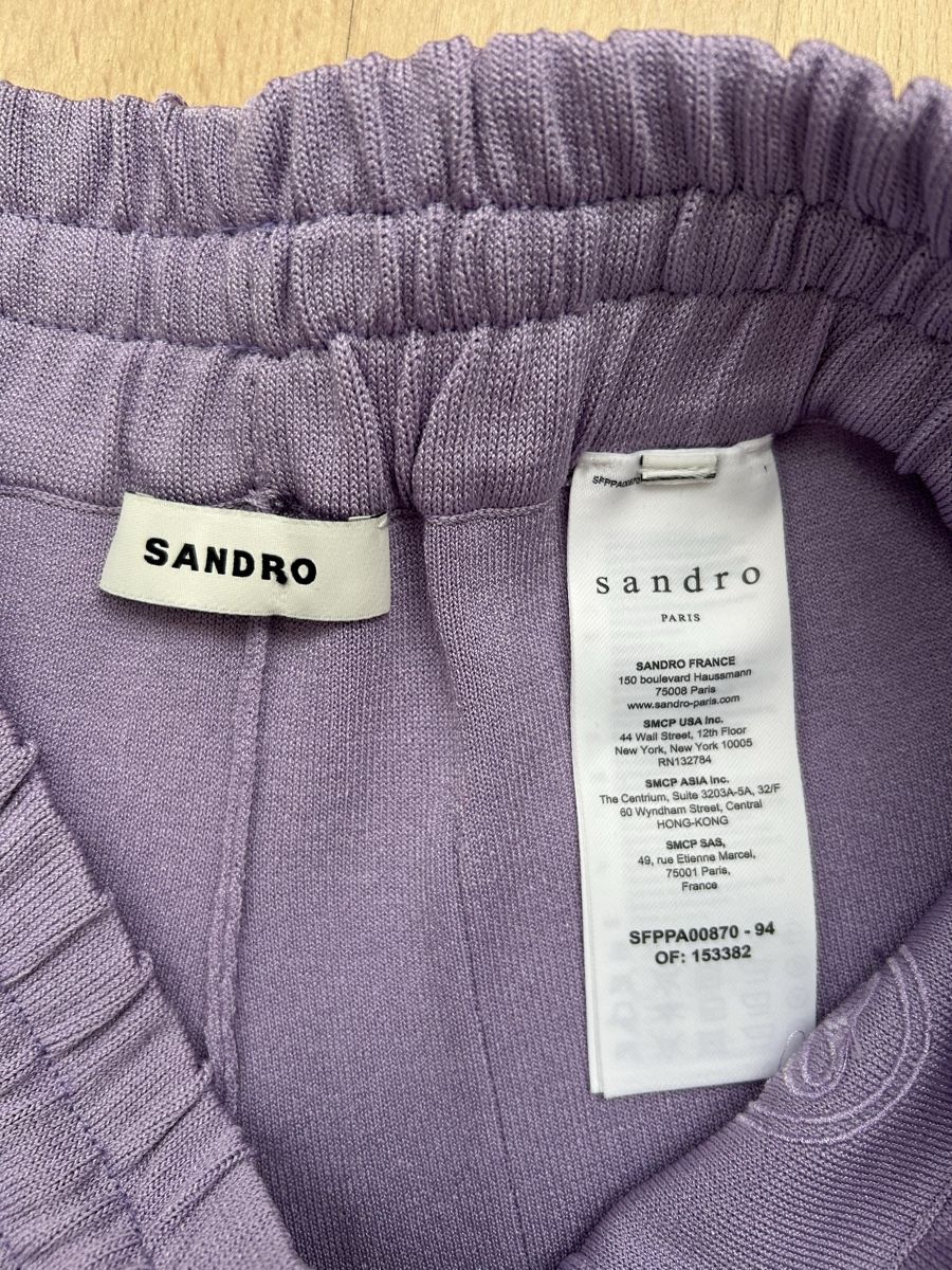 Sandro Pantaloni: Strickhose SANDRO flieder Gr. 36 – Usato da Reinach BL venduto da meinstil 3