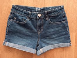 C&A Jeans Shorts, Gr. 146, Dunkelblau, Sommer-Look!