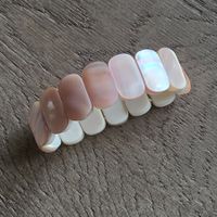 🐸 MUSCHELARMBAND PERLMUTT ROSÉ