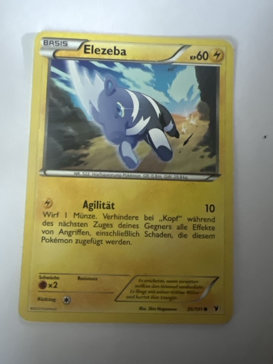 Pokémon Sammelbilder & Trading cards: Elezeba Pokémon  – Gebraucht aus Frauenfeld von mwguv