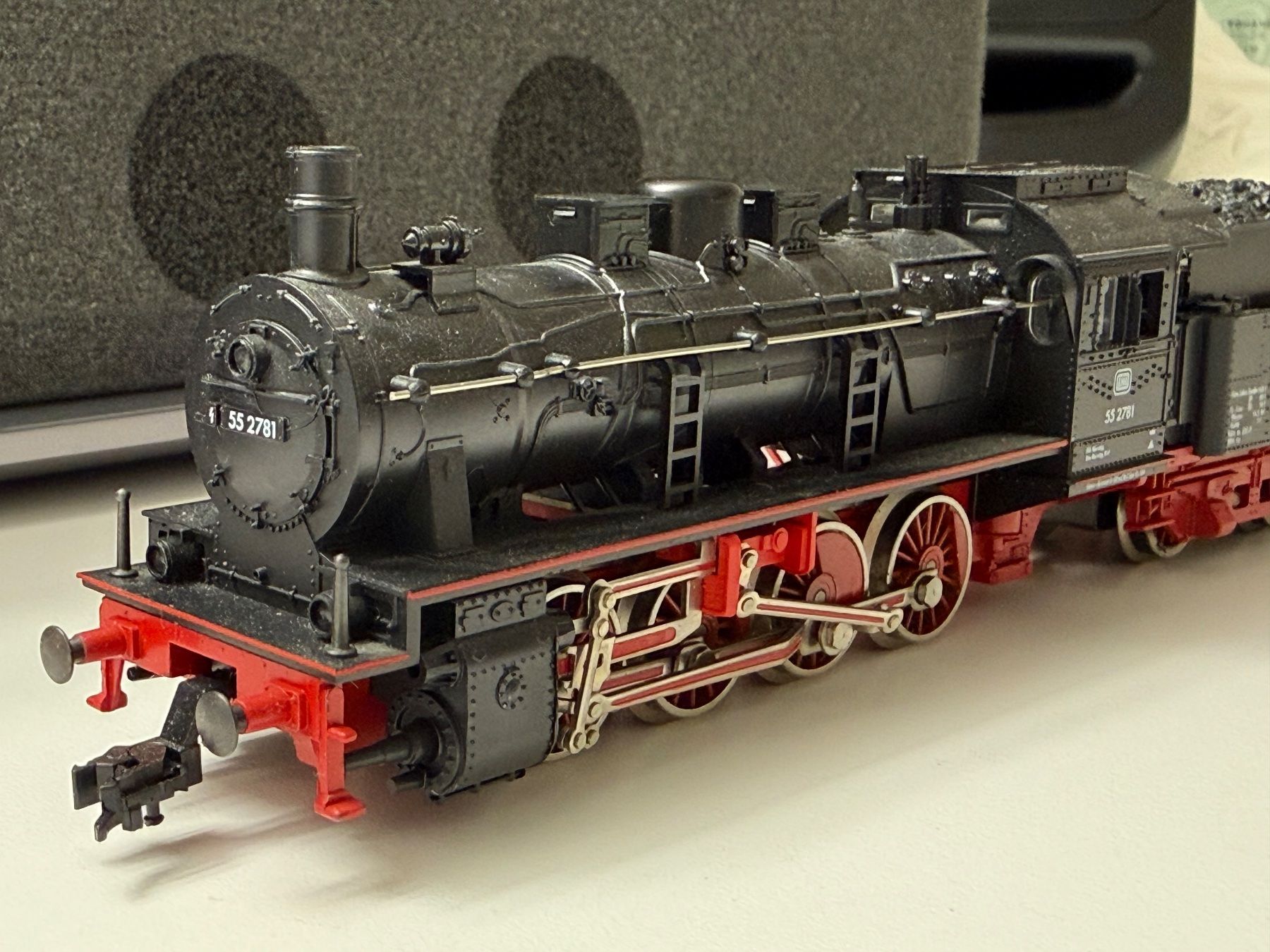 Fleischmann Modellini di ferrovie: FLM DB BR 55 Dampflok / DC HO – Usato da Jonschwil venduto da sutfra12