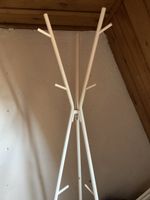 White Coat Stand Tripod Tree Design Metal Frame Used
