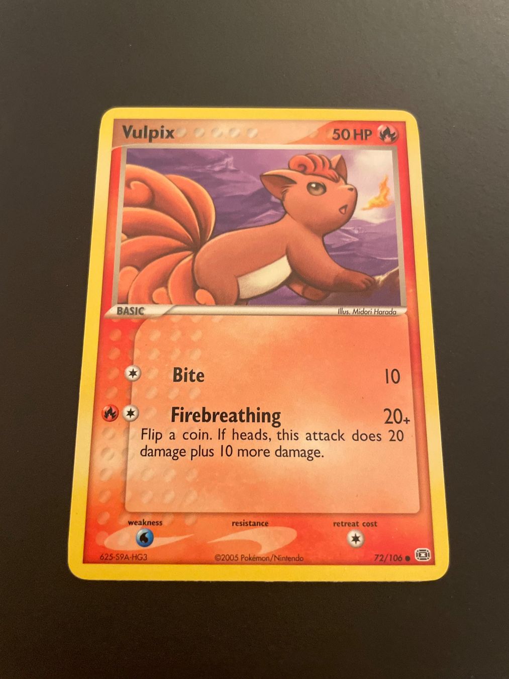 Pokémon Sammelbilder & Trading cards: Vulpix 72/106 EX Emerald – Gebraucht aus Zürich von pokemon_cards