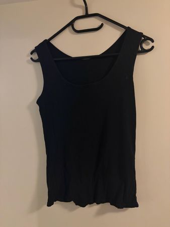 Schwarzes Tank Top, Grösse XXL