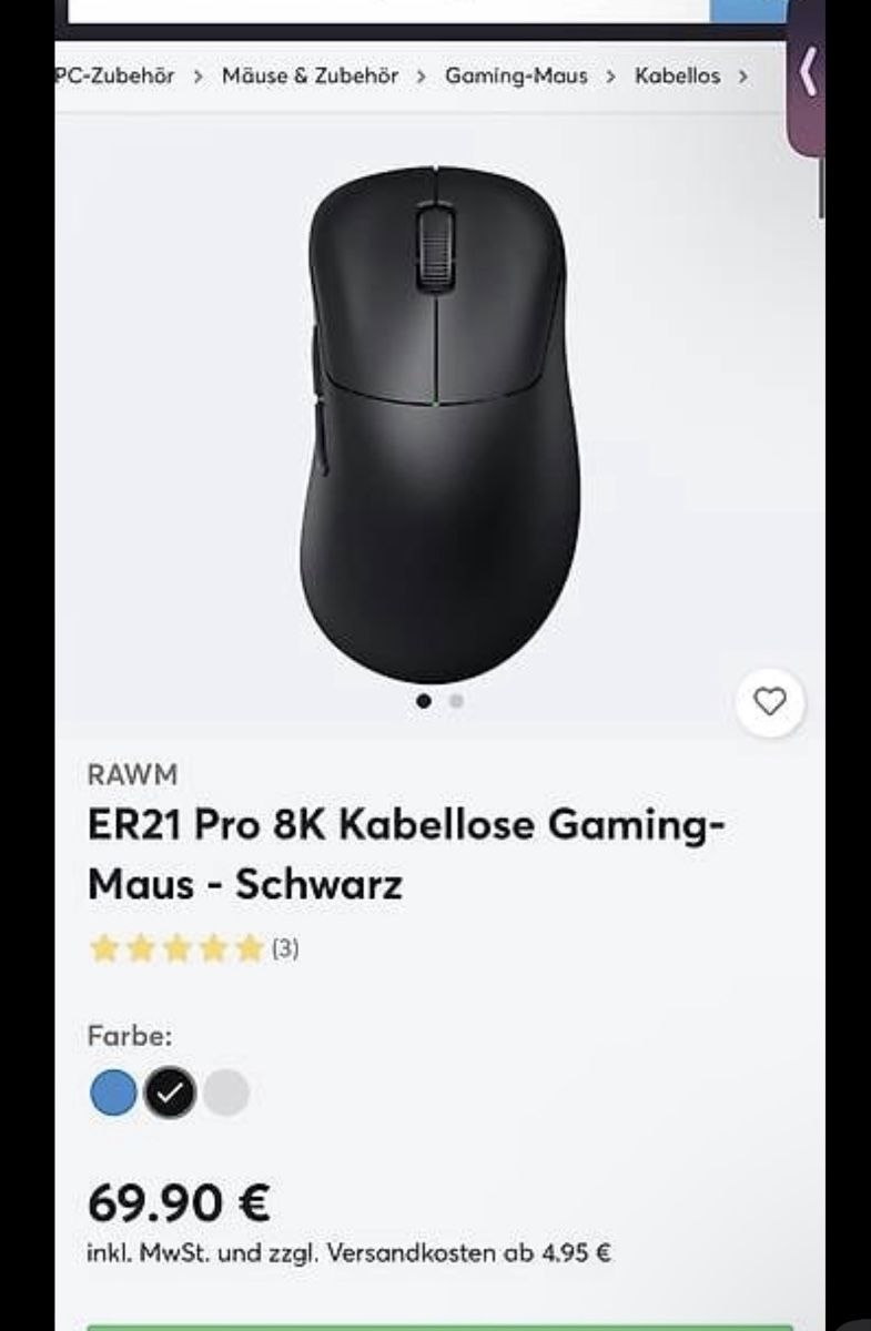 Mouse: Gaming maus rawm er21pro – Usato da Oberrohrdorf venduto da tech.inventory 1