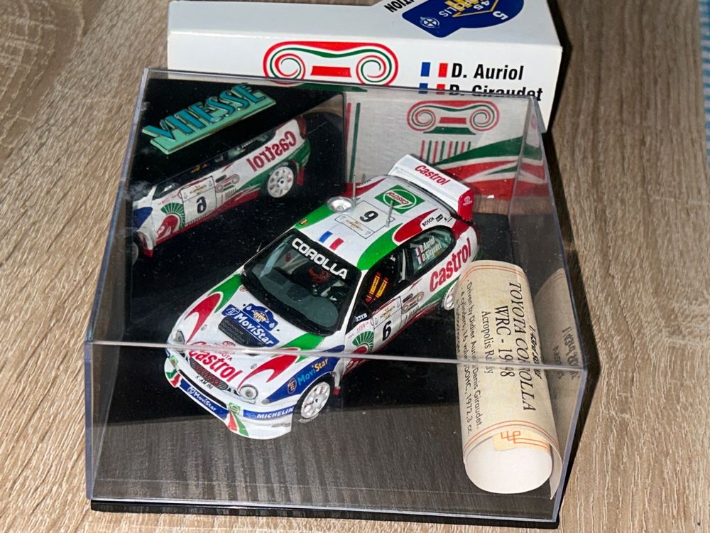 Vitesse 1:43 Toyota Corolla WRC Acropolis Rally 1998 Auriol (Neu und ...