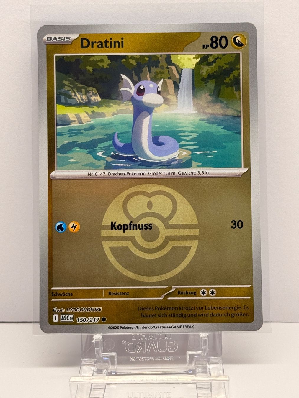 Pokémon Carte collezionabili: Dratini ASC 150/217 Reverse Holo DE NM – Nuovo (secondo la descrizione) da bern venduto da Wankdorf_Retro