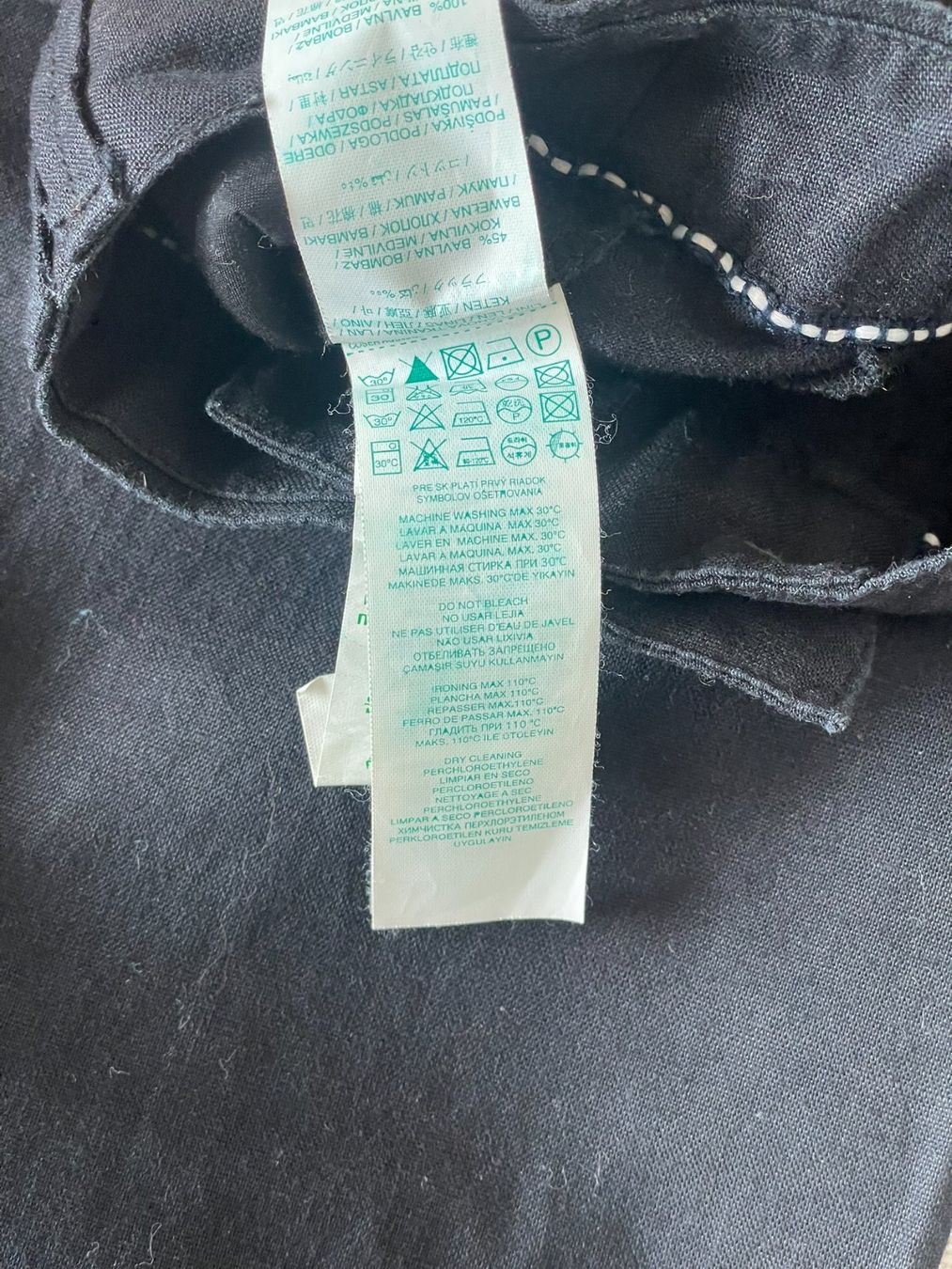 Mango Pantaloni: Pantalon mango lin coton noir 36 – Usato da Lausanne venduto da mg_e 6