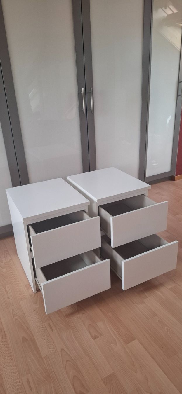 Ikea Comodini: 2er Nachttischkommoden weiss – Usato da Lyss venduto da martine03 1