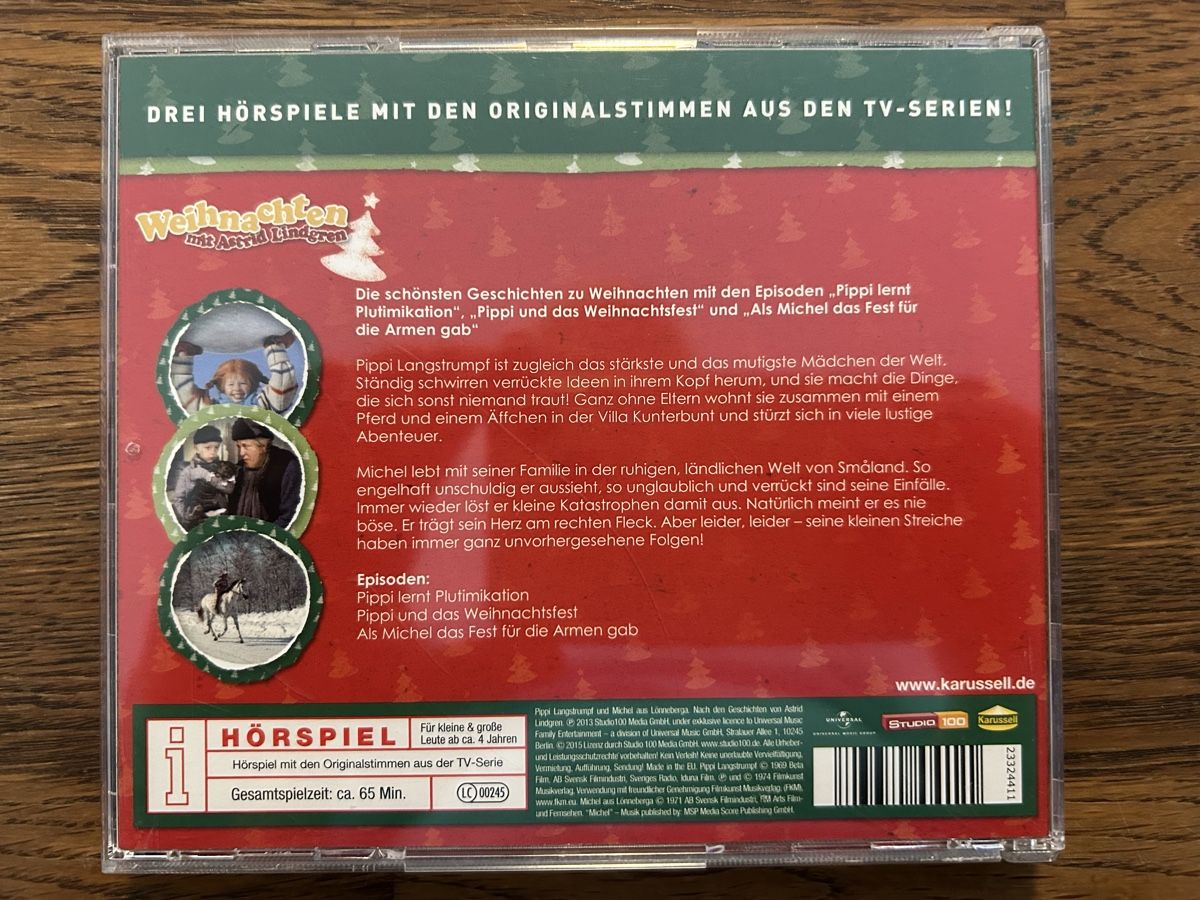 CD: Weihnachten mit Astrid Lindgren CD  – Usato da Wolhusen venduto da eve_m6cg 2