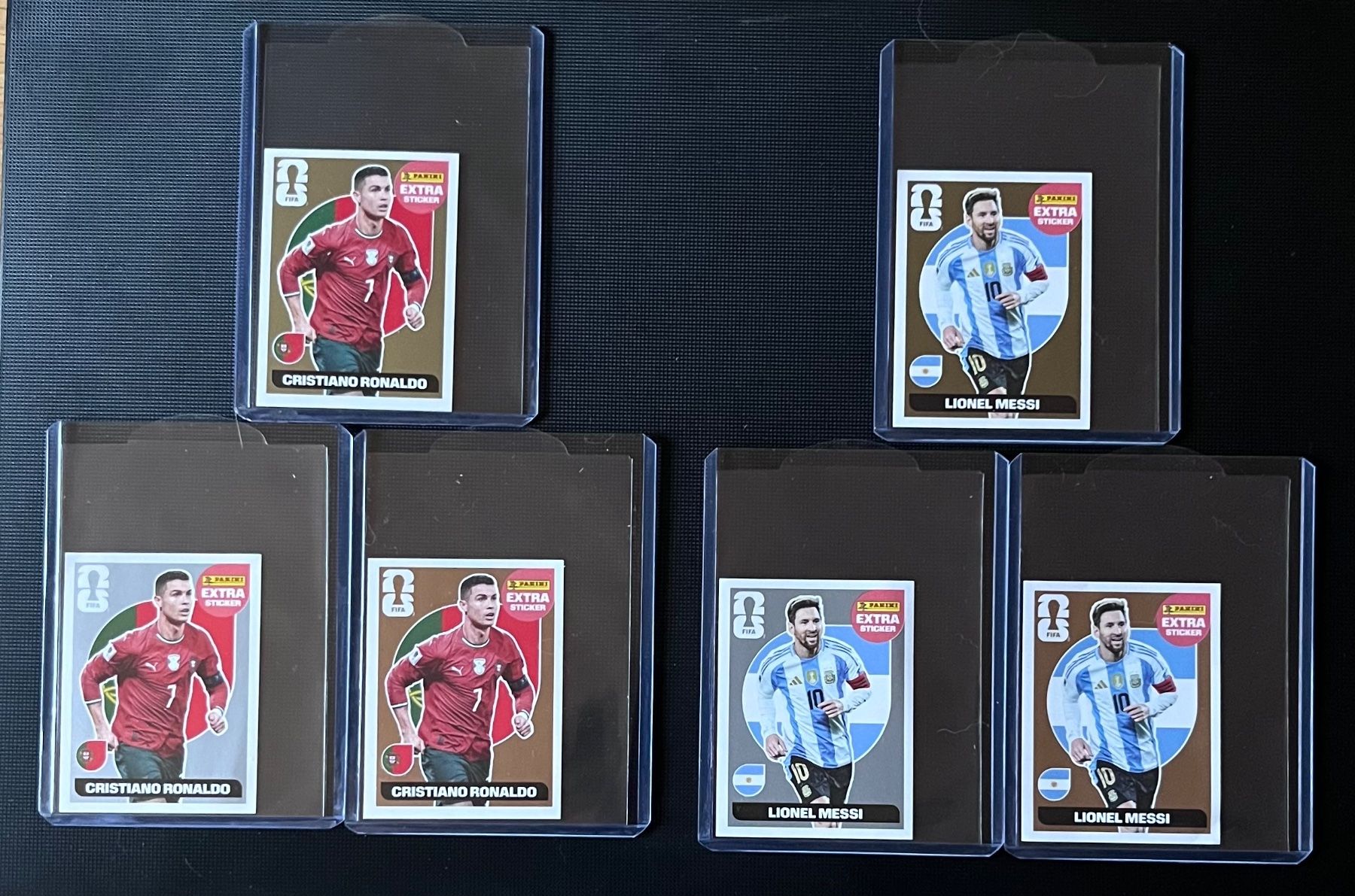 Panini Carte collezionabili: Messi + Ronaldo Bronze / Silver / Gold Panini Extra Sticker – Nuovo (secondo la descrizione) da Villeret venduto da Ma_To