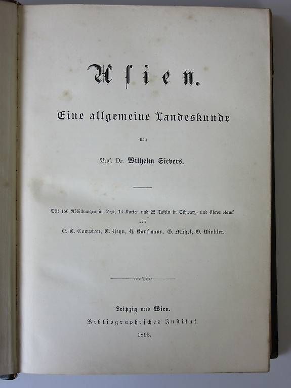 Libri: Asien, Eine allgemeine Landeskunde – Usato da Chernex venduto da Nouveaunom 2