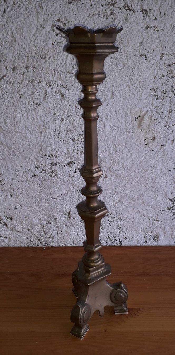 Portacandele: Antiker Kerzenständer  aus Messing - Altar Leuchter – Usato da Aeschi b. Spiez venduto da BAO