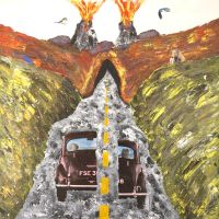 Surreales Gemälde: The fast tunel