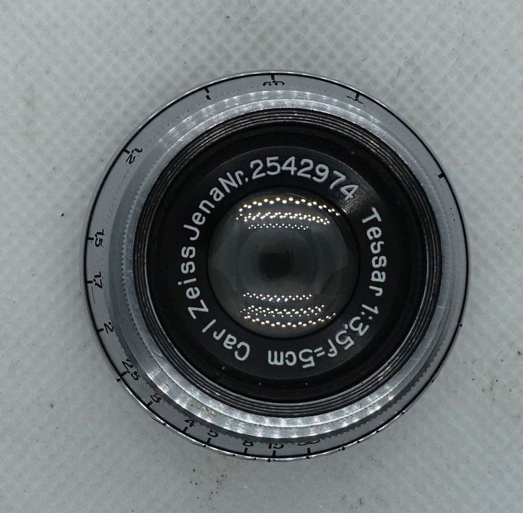 Objectif Zeiss Jena Tessar 21 Cm F/6.3 – Rare – Pour Appareil à Soufflet – Occasion