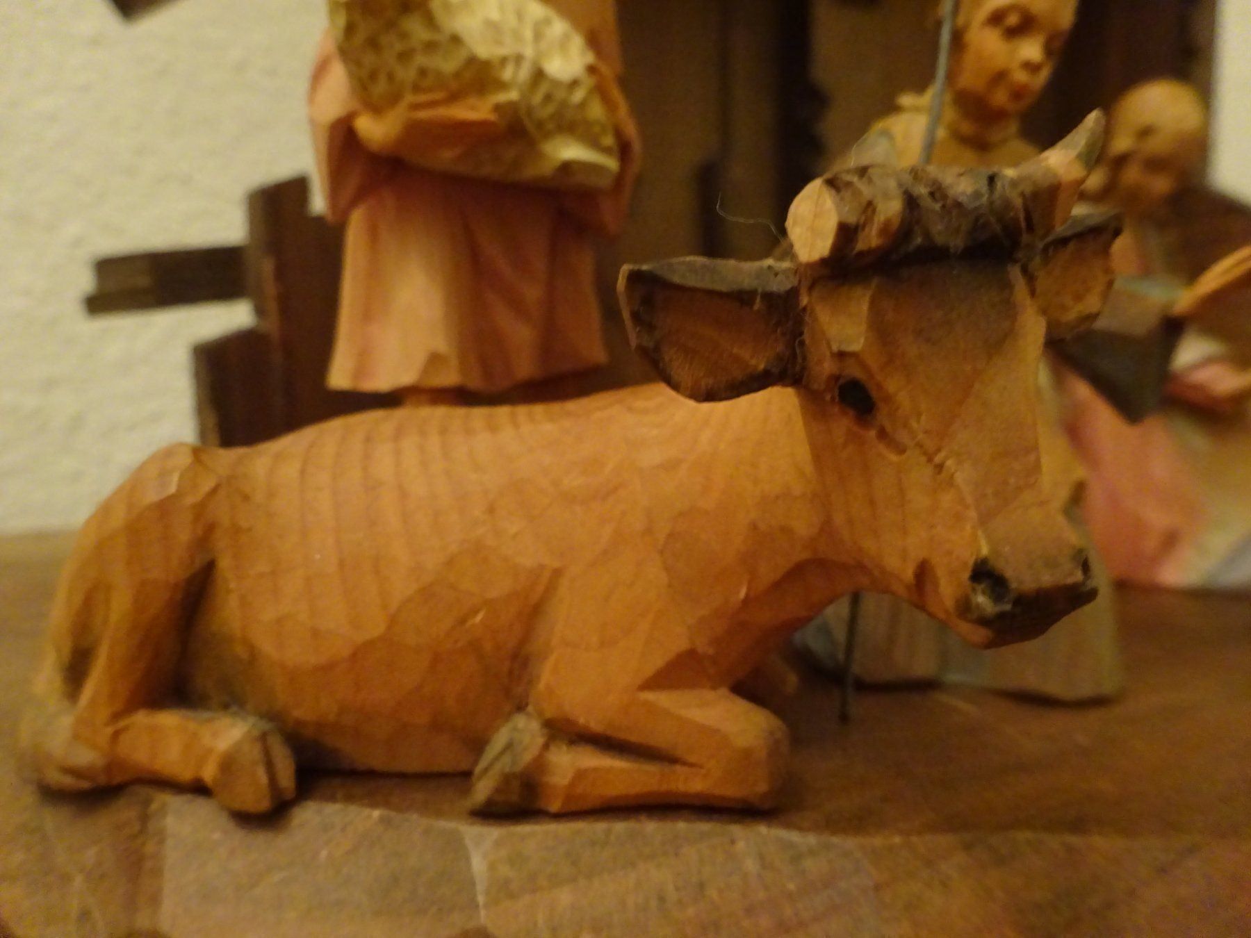 Statuette: Hochwertige antike Krippe / Holz, geschnitzt – Usato da Esslingen venduto da eintagammeer 8