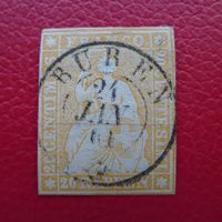 Strubel: 25G (25B4) von BÜREN: 24.JAN.1861, Kat: 100.-++