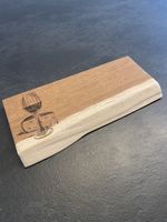 Rustikales Eichenholz Schneidebrett / Servierbrett