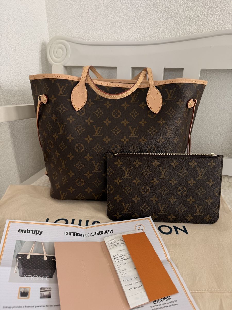 Louis Vuitton Sacs femmes: Louis Vuitton Neverfull MM Monogram  – Neuf (Voir description) à Henau par catwoman02 2