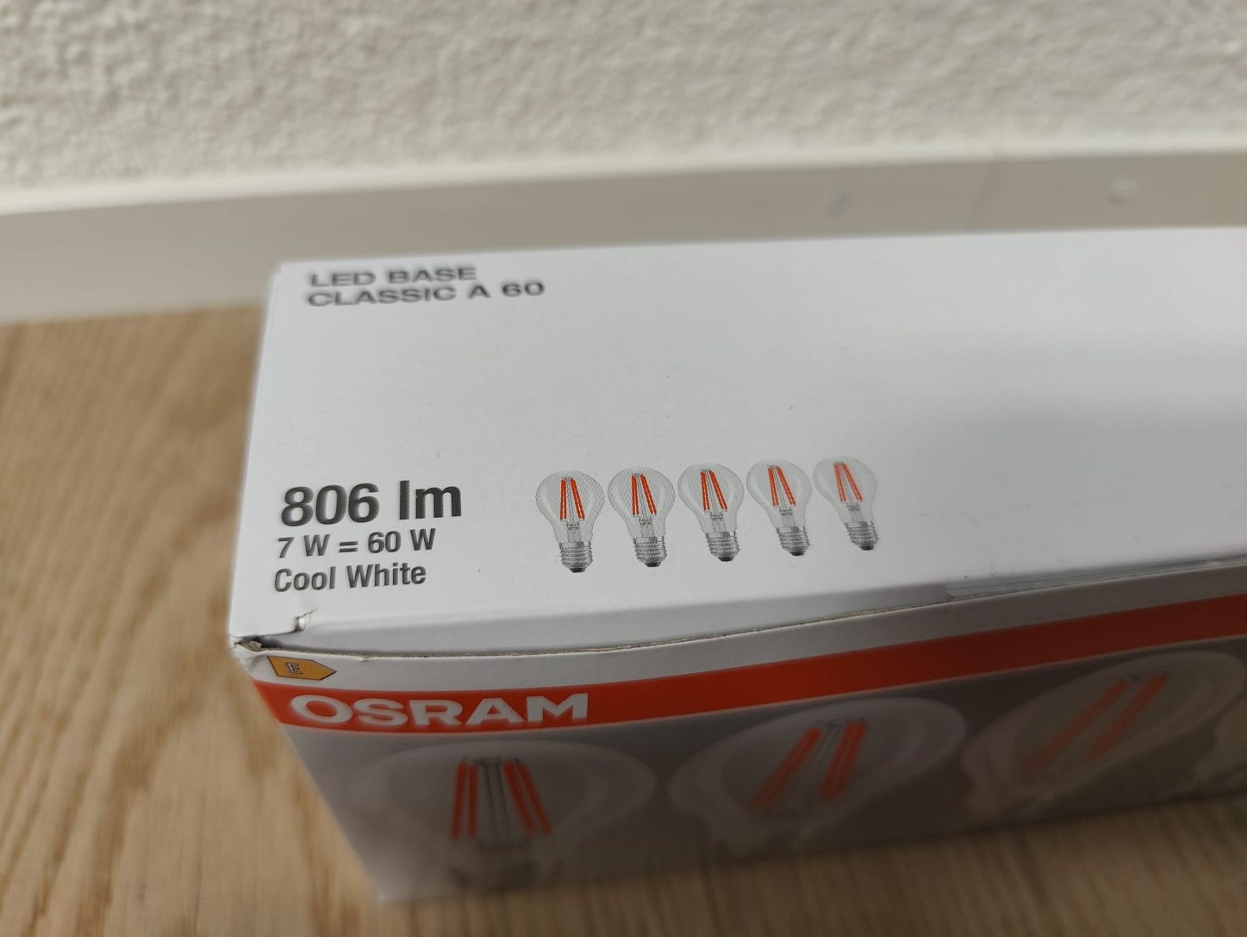 Osram Lampade: OSRAM LED Base Classic A60, 7W, 4000K, E27, NEU – Nuovo e nell'imballaggio originale da Rotkreuz venduto da marclooo 3