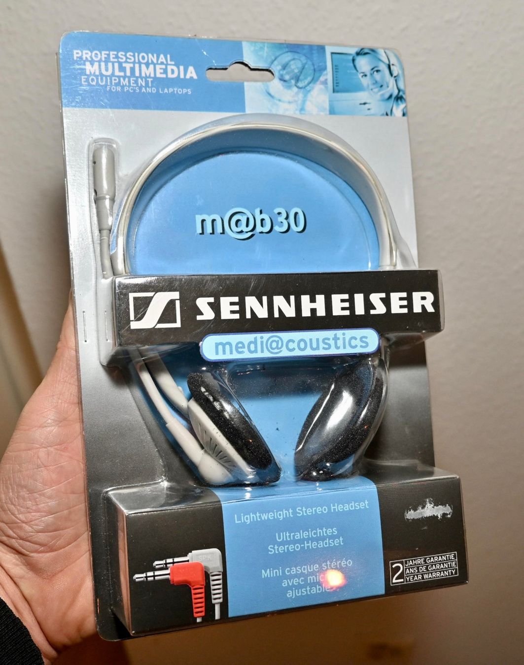 Sennheiser Cuffie: UNGEÖFFNET Sennheiser m@b30 Multimedia-Headset – Nuovo e nell'imballaggio originale da Pfaffhausen venduto da mono_rec