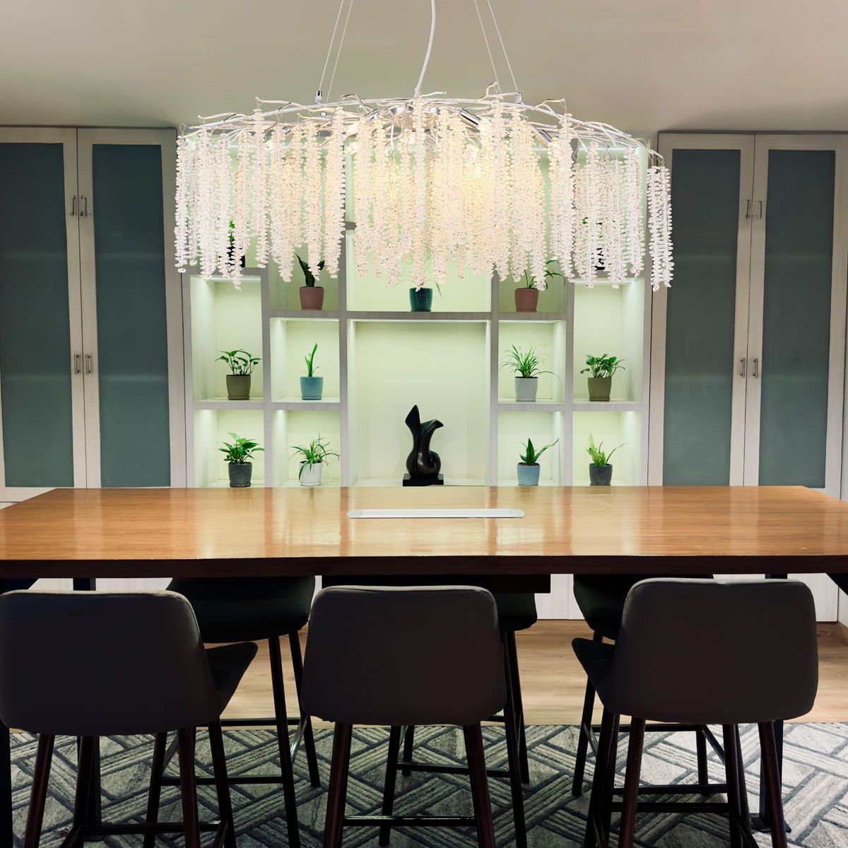 Lampadari & plafoniere: Pendelleuchte, Chrom, 100 cm x 40 cm – Nuovo (secondo la descrizione) da Kreuzlingen venduto da Smart-Light 1