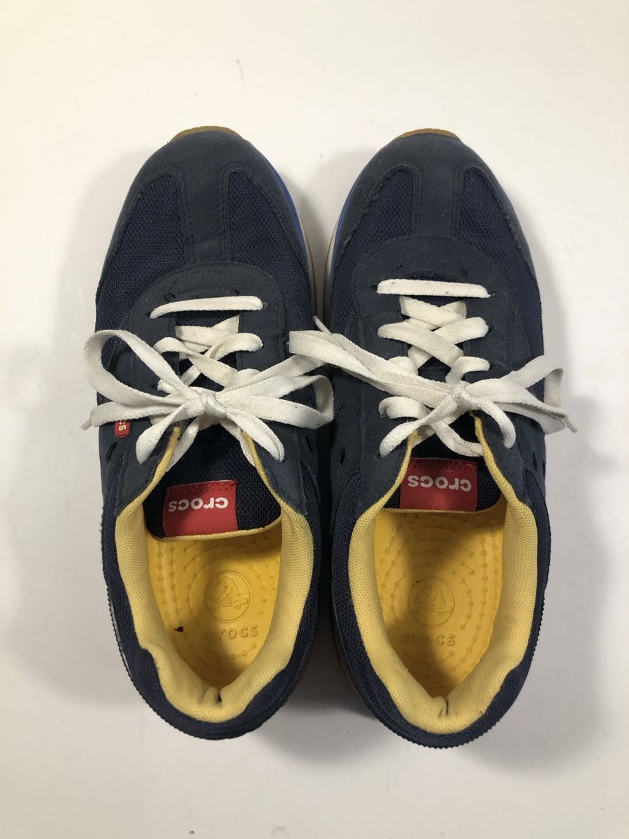 Crocs Scarpe da uomo: Crocs Sneaker Freizeitschuhe Gr. 39 blau/gelb/rot – Usato da Bern venduto da Etzy 2