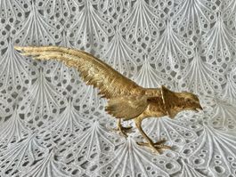 Grosse Messing Huhn Hahn Figur 42cm