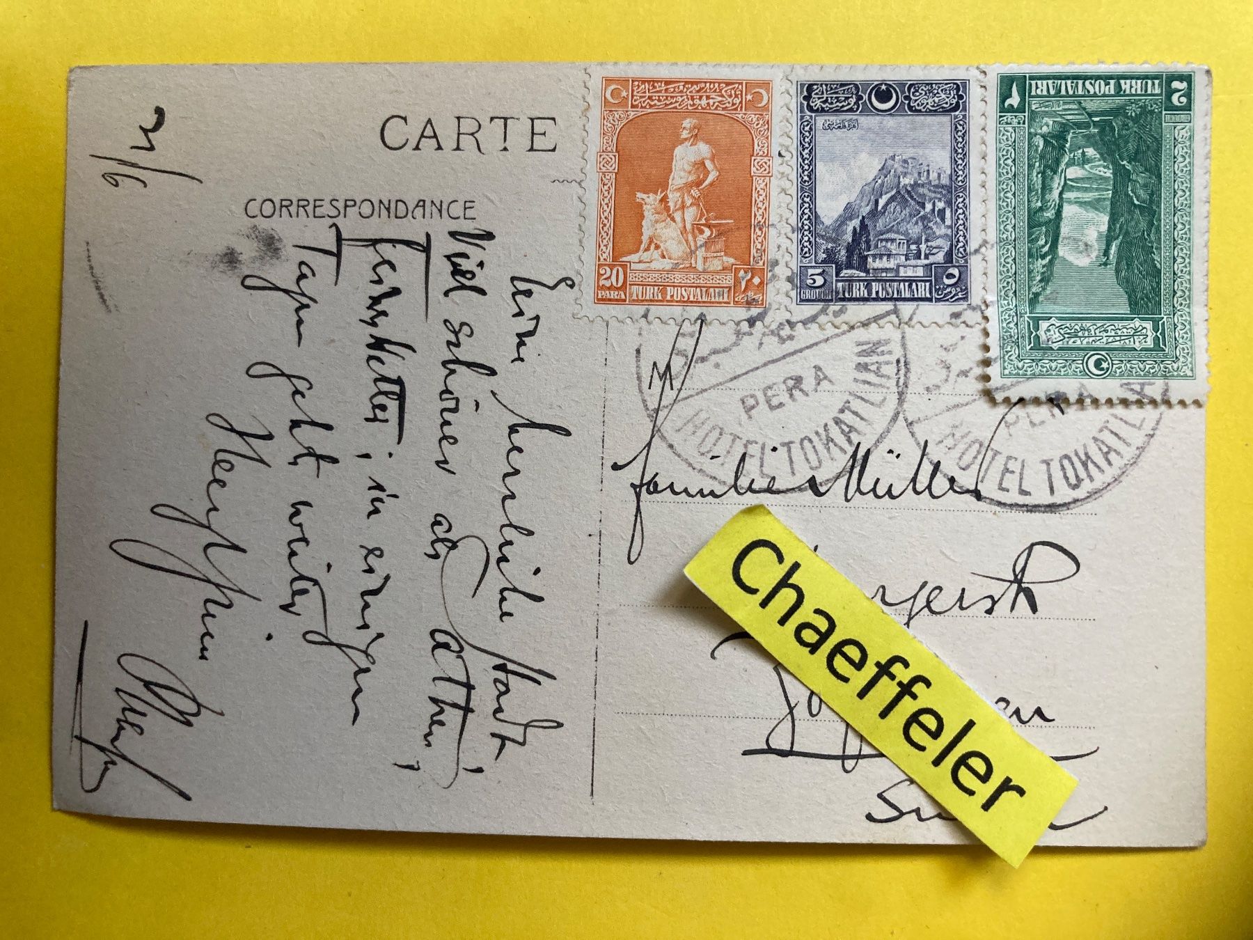 Cartoline postali: 4. Constantinopel. Mosquée Sultan Ahmed – Usato da Zürich venduto da Chaeffeler 1