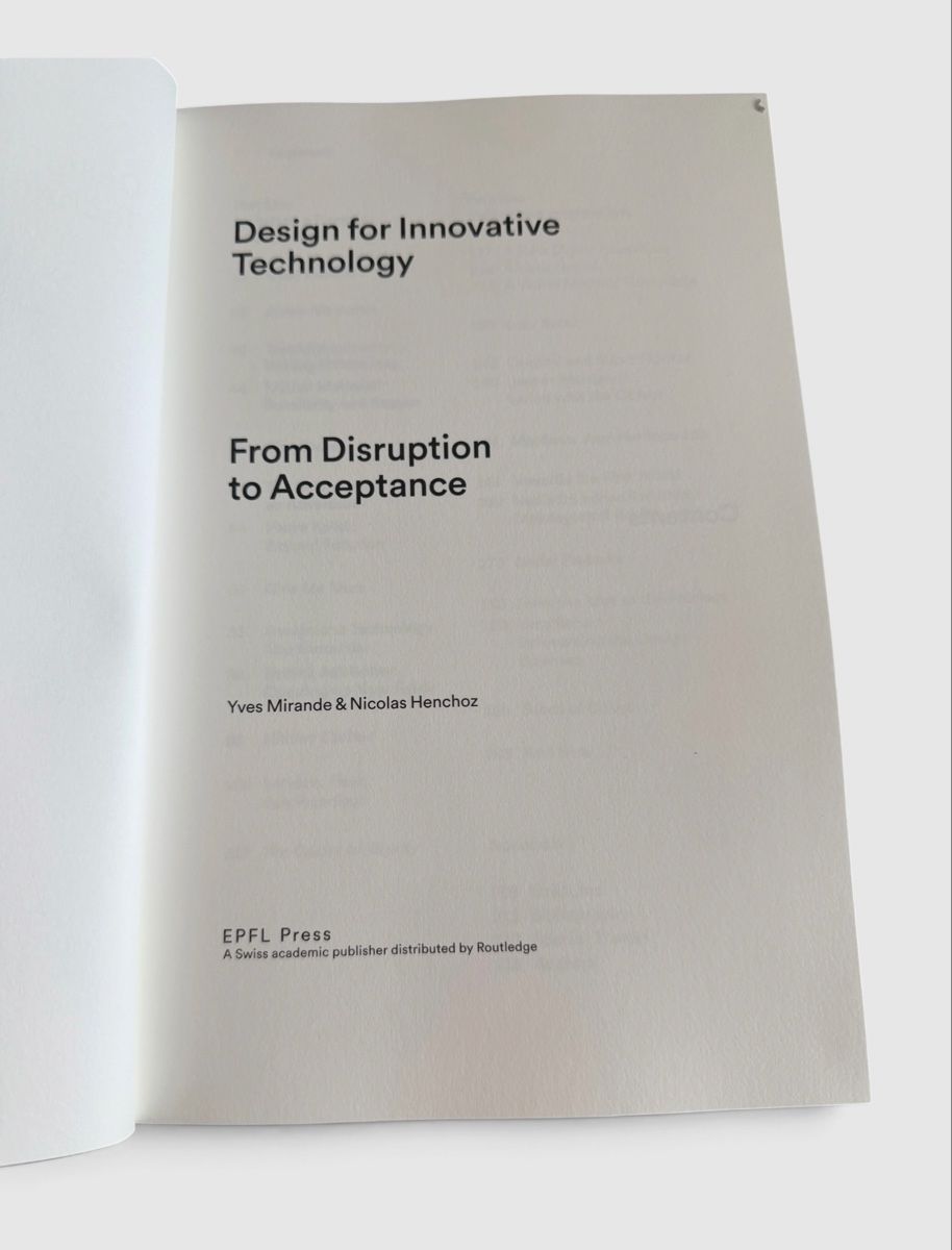 Libri: Livre Design for Innovative Technology EPFL Press – Usato da Vessy venduto da _Callidus_ 3