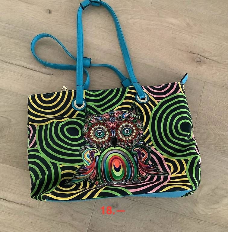 Taschen: Sommertasche mit Eule Motiv – Gebraucht aus baar von Wottau