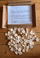 Scrabble Set Englisch Regeln 1948 Plastikset 1953 kein Brett